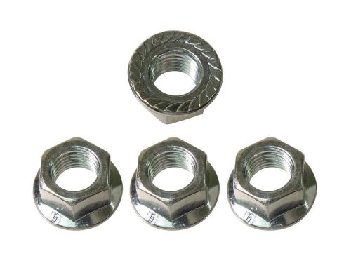 Nuts metric flange serrated, zinc plated, m 10x1.25 4pc for sale