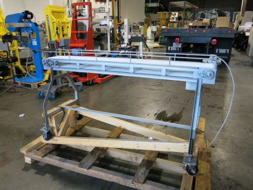 Pneumatic drive conveyor 8&#034; x 6&#039; stainless steel unused for sale