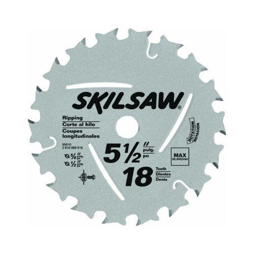 Skil power tools 95010 5-1/2 x 18t carbide circular saw blade for sale
