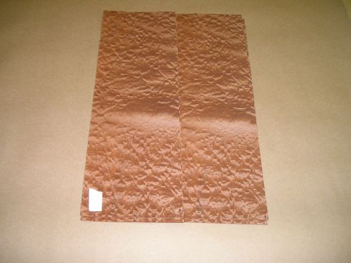 Sapele Pommele Wood Veneer. 6 x 17, 4 Sheets.