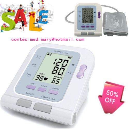 New digital blood pressure monitor sphygmomanometer contec08c+free software,hot for sale