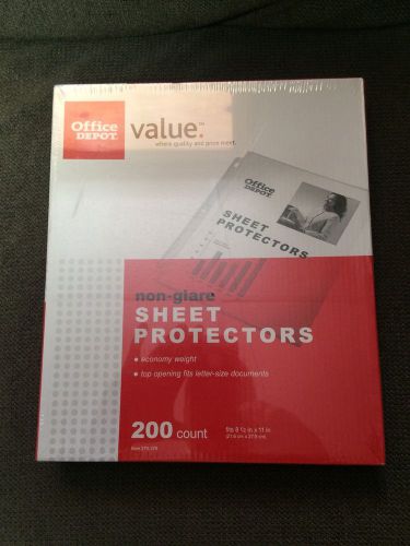 Office Depot Non Glare Sheet Protectors 200 Count