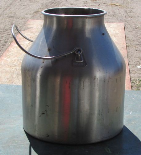 stainless steel De Laval milk cream dairy bail bucket container