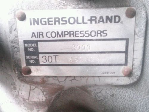 Ingersoll rand type 30 air compressor tank pump for sale