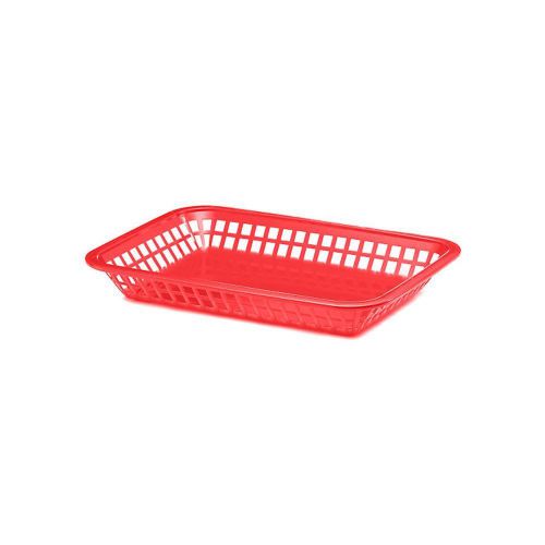 TableCraft 1077R 10-3/4&#034; Red Grande Platter Basket - Dozen