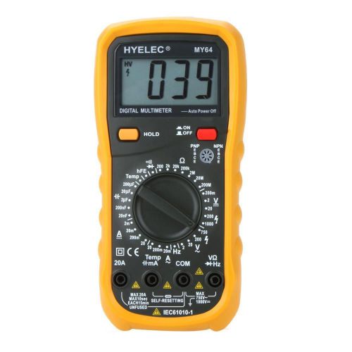 MY64 Digital Multimeter w/ Temperature Capacitance Frequency Test Multimetro