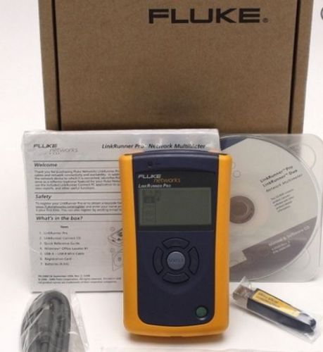Brand New FLUKE LinkRunner Pro With Cable Mapper ID (Wire Map)