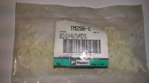 Panduit tm2s6-c cable tie mount 100 pieces new in package for sale