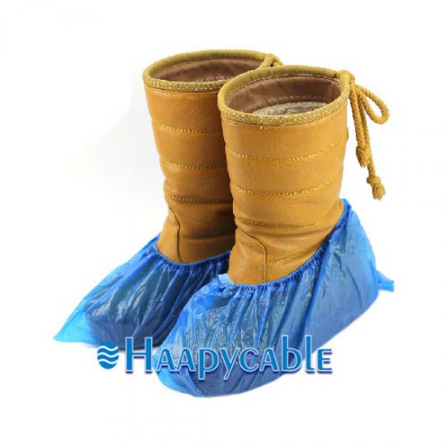 New 100Pcs Blue Disposable Shoe Covers Protect Sterile Carpet Cleaning Overshoe