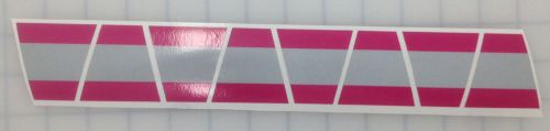 FIREFIGHTER HELMET TETS 8 PACK TETRAHEDRONS FIRE HELMET STICKER - PINK/STRIPE