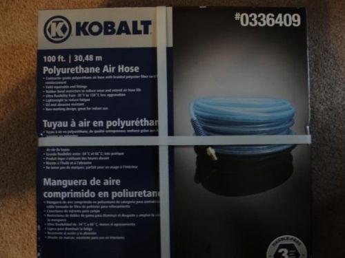 Kobalt polyurethane air hose 100ft x 1/4in new! for sale
