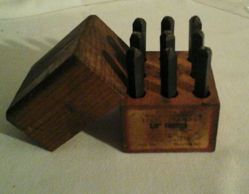 Steel Stamp Set - Young Brothers - 1/8&#034; Figures numbers 1 thru 9
