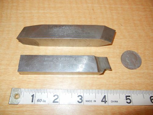 2 LATHE TOOL CUTTER BITS 3/4&#034; MoMax The Cleveland Twist Drill co High Speed