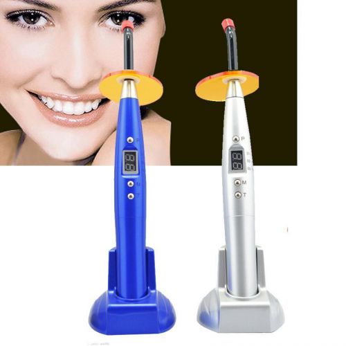 A+Dental 5W Wireless Cordless LED Curing Light Lamp 1500mw-CL2 BEST Blue/Silver