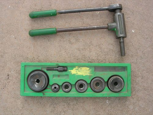Greenlee Ratcheting Knockout Punch Set 1/2&#034; to 2&#034;