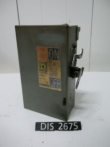 Square d 600 volt 30 amp fused i-line bus plug (dis2675) for sale