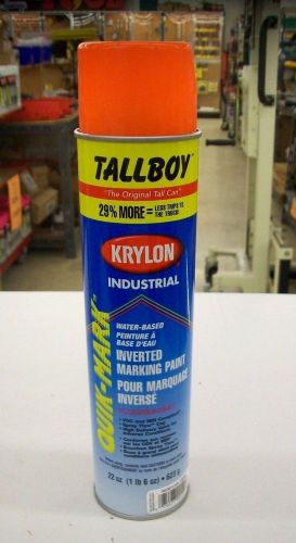 Krylon industrial t03700 tallboy inverted marking paint - fluor. orange 12pk for sale