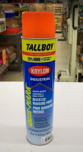 Krylon Industrial T03700 TallBoy Inverted Marking Paint - Fluor. Orange 12pk