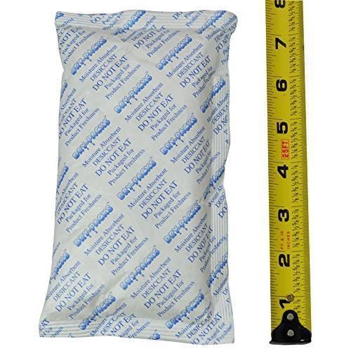 2 pack of 224 gram silica gel desiccant packet 7.5&#034; x 4.5&#034; by dry-packs brand! for sale