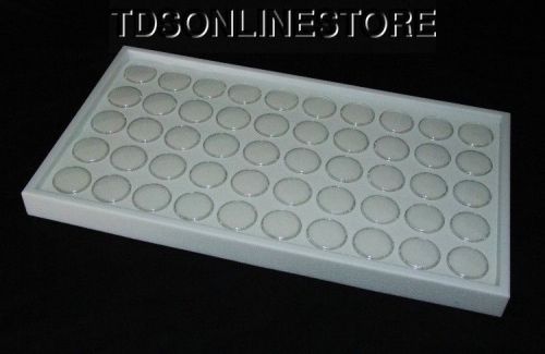 GEM TRAY STACKABLE 50 JARS WHITE FOAM AND WHITE TRAY
