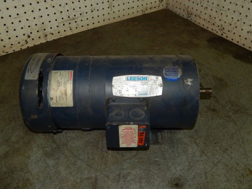 Leeson motor 110679.00 c6t17fk1e 1hp w/ stearns disk break 1-055-521-z0-bff for sale