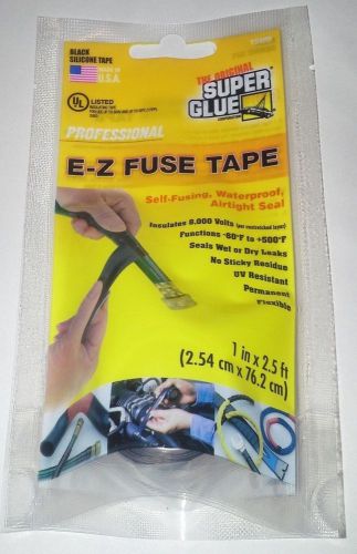 Super glue e z self fusing black tape hose repair waterproof airtight seal fuse for sale