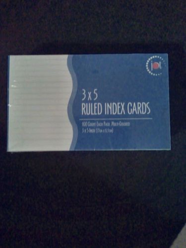 3x5 ruled index cards