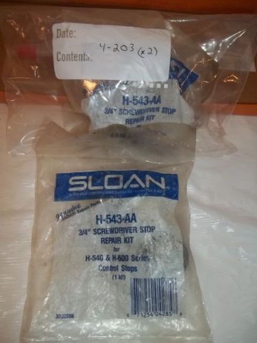 Sloan H543AA / H-543-AA 3/4” Screwdriver Stop Repair Kit for H-540 H-600 Series