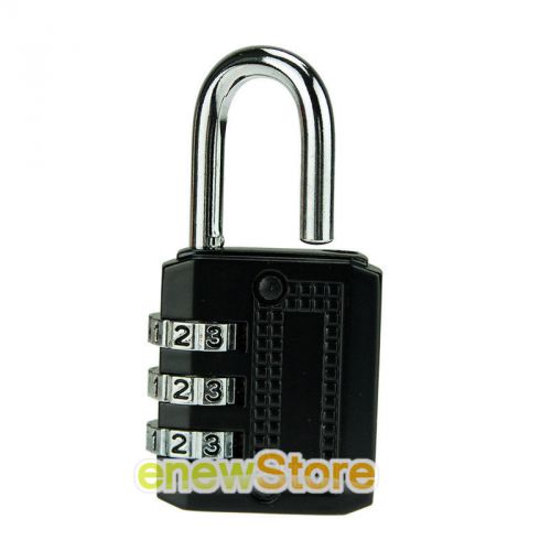 1 X Security 3 Combination Travel Suitcase Luggage Code Lock Padlock Old Style