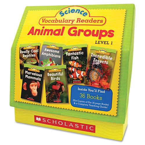 Science vocabulary readers: animal groups, 26 books/16 pages and teaching guide for sale