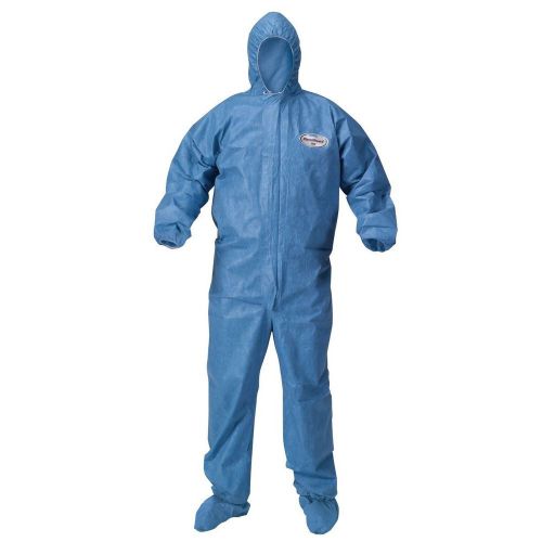 Kimberly-Clark KleenGuard A60 Three-Layer Fabric Coverall w Hood and Boots 24Pk.