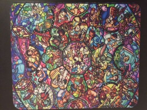 Stain glass disney character collage mouse pad for sale