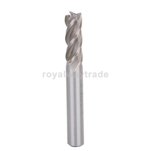 HSS 4-Flute 8mm x 7mm Shank End Milling -Cutter