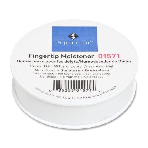 S.P. Richards Company Sortkwik Fingertip Moistener, Nonskid Back, 1-3/4 oz.