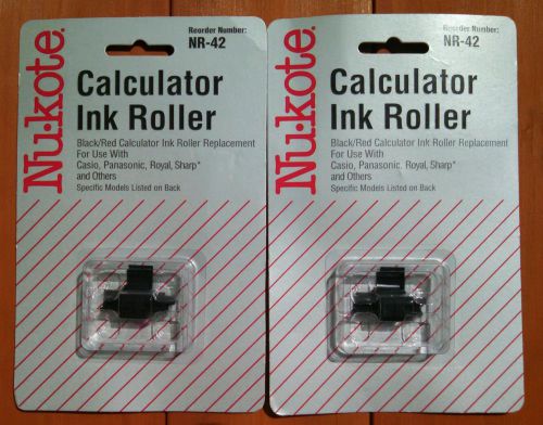 Lot of (2) nu-kote nr-42 calculator ink roller brand new in package *free ship* for sale