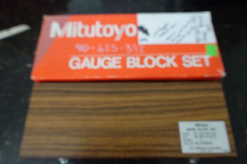 Mitutoyo Gauge Block Set 516-931-22, Grade 3