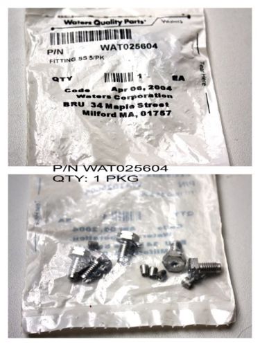 5/pkg- waters compression screws &amp; ferrules fitting stainless 1/16&#034; wat025604 for sale