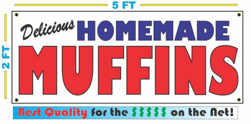 HOMEMADE MUFFINS BANNER Sign NEW Larger Size Best Quality for the $$$ BAKERY