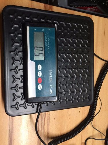 Taylor TE400 Digital Shipping Receiving Scale 400lb x 0.5lb HD Heavy Duty