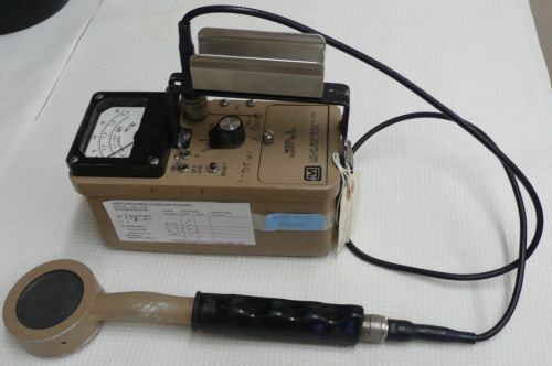 Ludlum Model 12 Geiger Counter Working &#034;Frisker&#034;, W/ Pancake Probe, cord