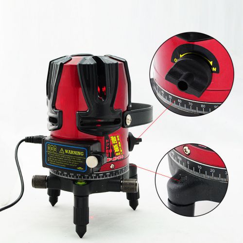 8 line 635nm Self Leveling Rotary Laser Beam Interior Exterior Benchmark Lines