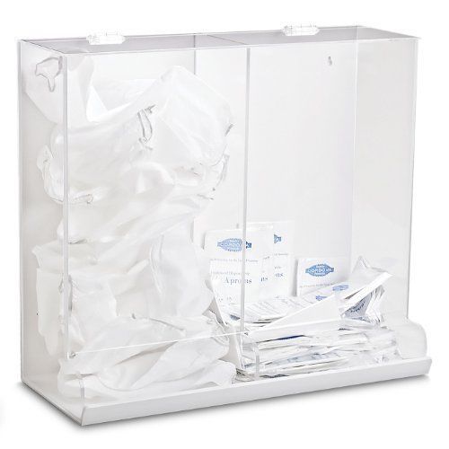 TrippNT 50101 2-in-1 PVC/Acrylic Wall-Mountable Large Apparel Dispenser  20&#034; Wid
