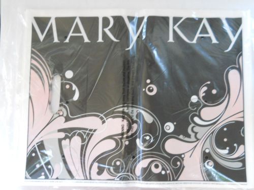 Mary Kay 2009 15 1/2 x12&#034;Plastic Merchandise Shopping Bags Black/Pink Pkg/50 NIP