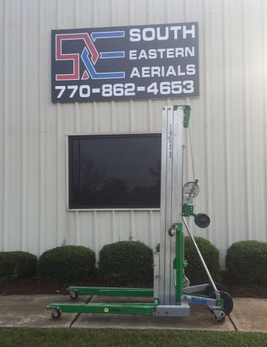 2011 genie slc-18 superlift contractor material lift hoist 650 lbs 18&#039; duct jack for sale