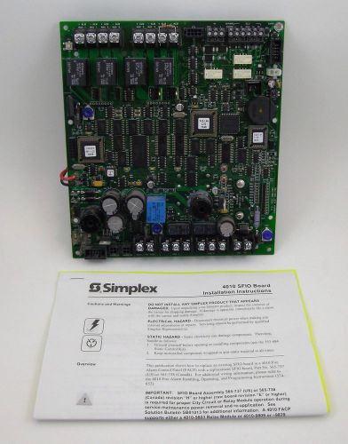 Simplex 4010 Fire Alarm Panel Standard Function I/O Board 742-268