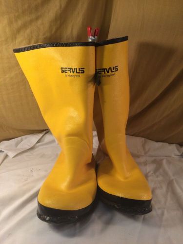 Honeywell Servus 17 Inch Yellow Rubber Overboots Size 15