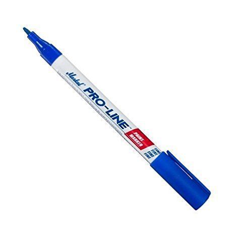 12 new LA-CO Markal 96875 Pro-Line Fine Bullet Tip Liquid Paint Markers BLUE