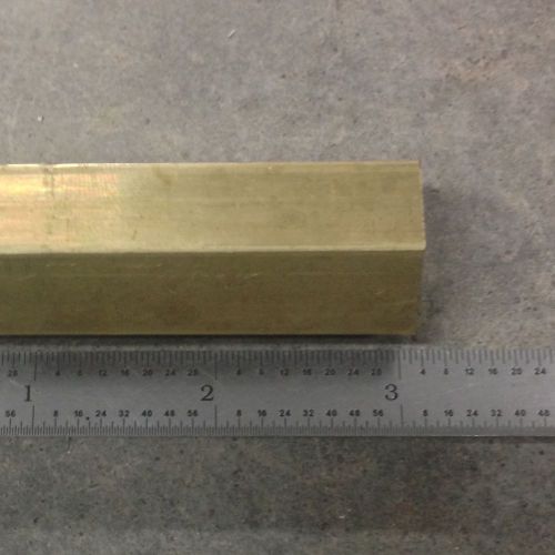 7/8&#034; inch 3&#034; long brass half hard hex bar mill rod stock .875&#034; free shipping!!! for sale