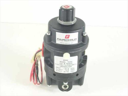 Fairchild Model T5700 Electric to Pneumatic Transducer 1-9 V DC T5700-9