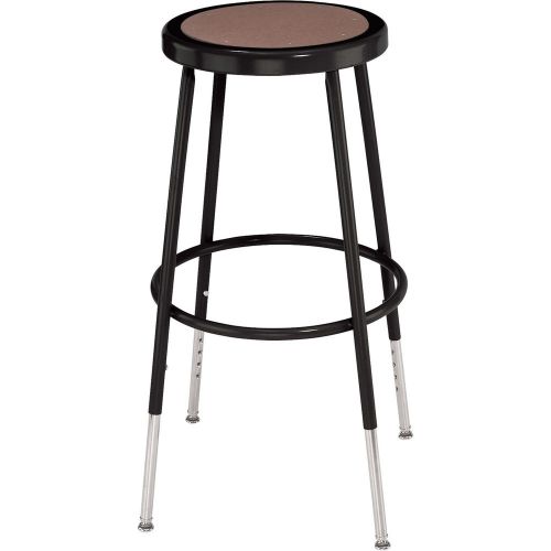 National public seating adjustable steel stool - 25-33inh, black, #6224h-10 for sale